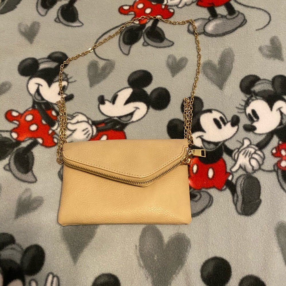 Tan hand bag